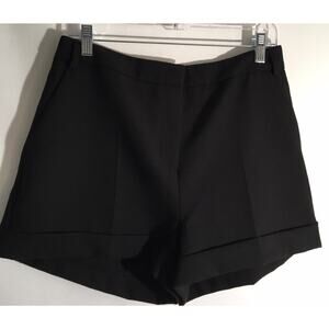 Karen Millen Women's Size 10 Black Compact Stretch Tailored Pocket Shorts